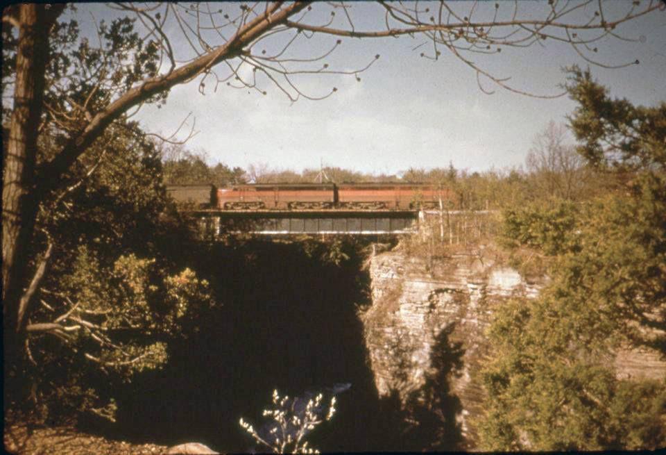 Location 30a : LV Taughannock Creek bridge now the end of Black Diamond Trail In
