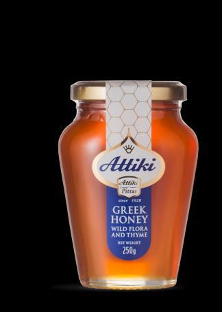 ATTIKI Greek Βees Honey Our ATTIKI Classic Honey has been the favourite Greek honey across the world since 1928.