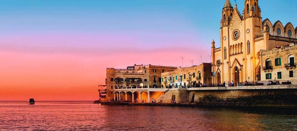 WHY MALTA? Strategically located in thecentre ofthemediterranean Sea, Malta is at thecrossroads of Europe and Africa and has benefited from thisuniqueposition for thousandsof years.