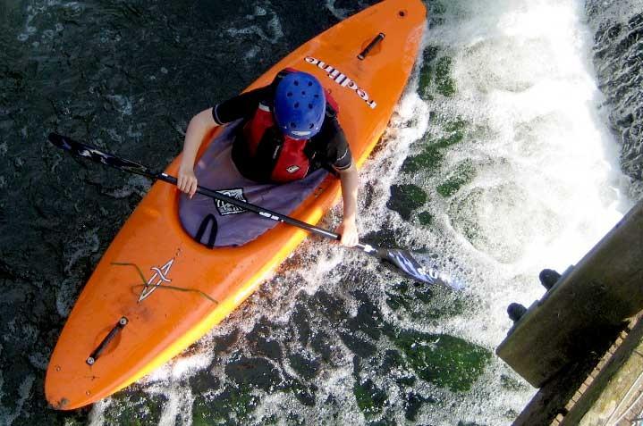River for canoeing, kayaking, raft
