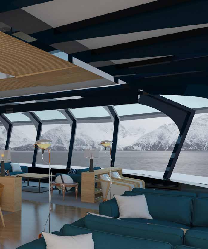 INTERIOR Our interior design focus is on providing maximum comfort, enabling passengers to relax fully and enjoy their experience.