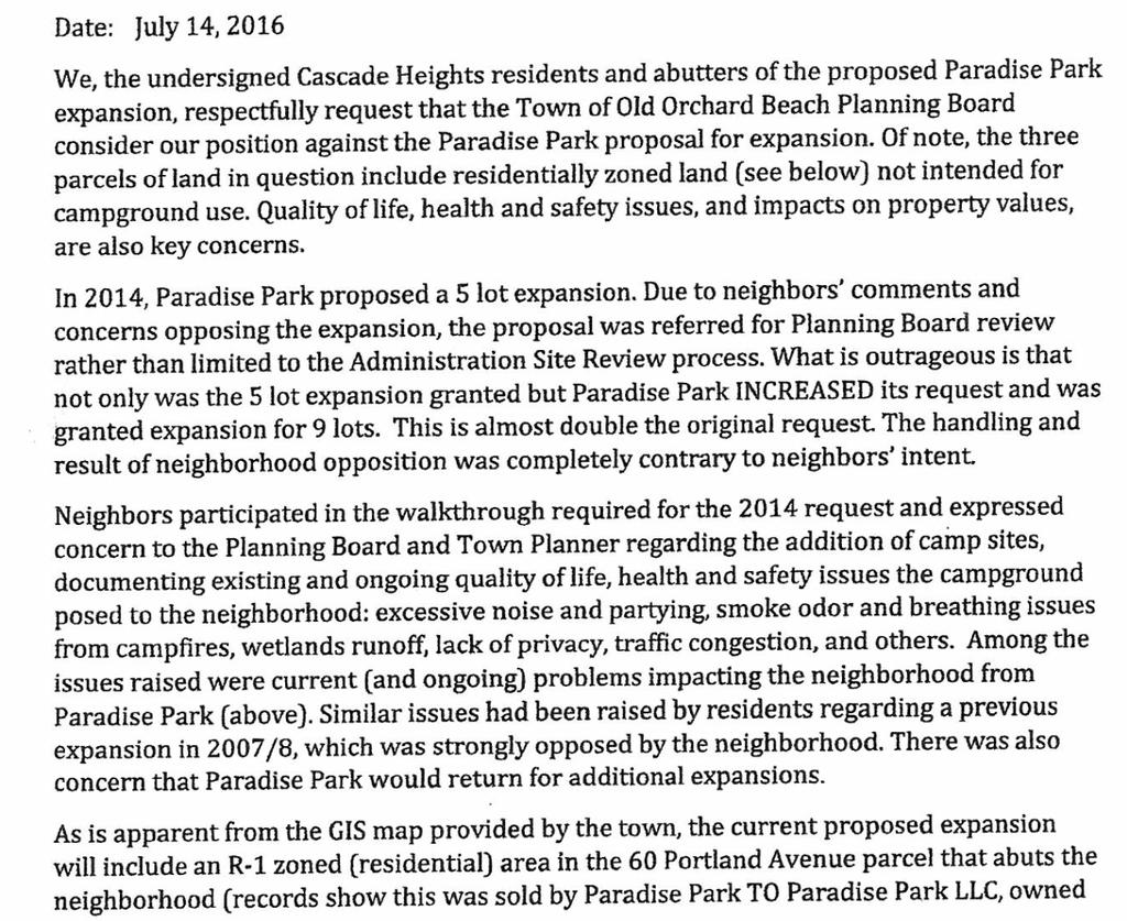 Page 4 of 17 Chair Koenigs stated that the board will cover these questions in the regular meeting agenda item. Larry Zellers from 22 Birch Lane introduced himself: Mr.