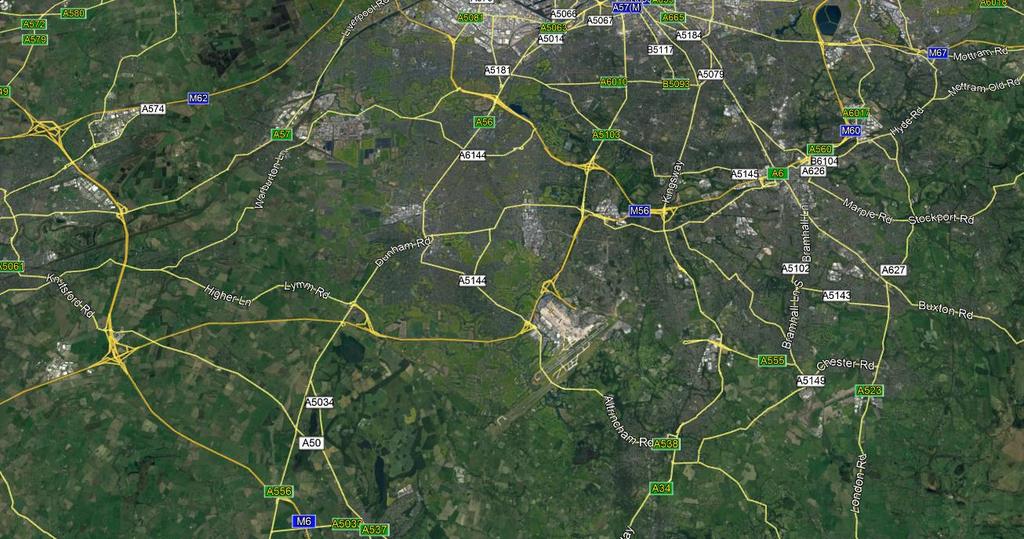 _ Site Audit: Accessibility by Car Motorway and A Road Links The main road serving is the M56, which is the link road between the M6 and the M60 (Manchester Outer Ring Road).