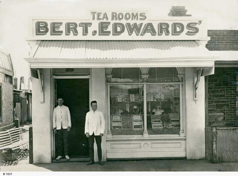 Bert Edwards and one of his waiters