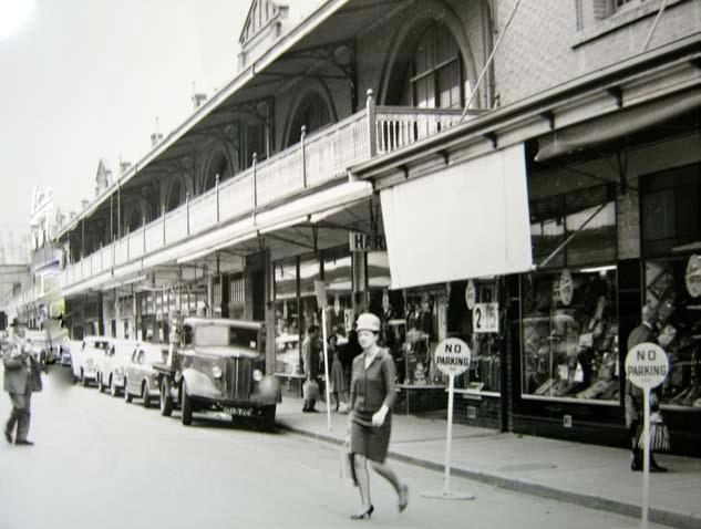 Market shops in early 1960s before demolition to make way for