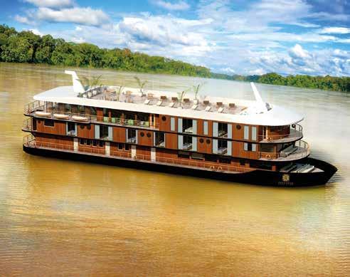 Top Deck MV Anakonda Dining Room MV Anakonda Explore the wonders of the Amazon from aboard the MV Anakonda, the only first class ship in the Ecuadorian Amazon Rainforest.