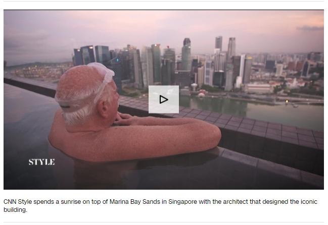 Play Video CNN Style spends a sunrise on top of Marina Bay Sands in Singapore with the architect that designed the iconic building.