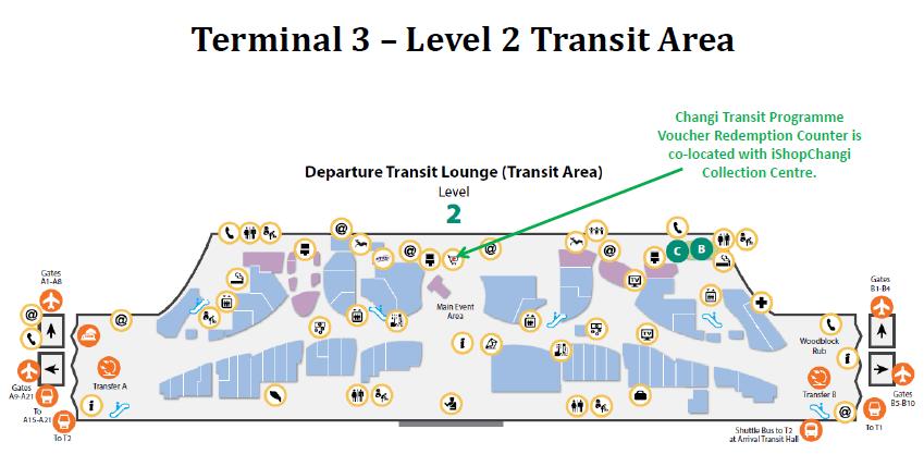 24 hours daily in the transit areas of Terminals 2 and 3.