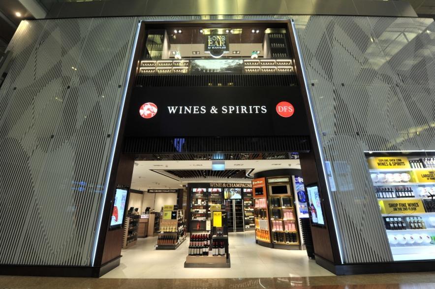 DFS Wine & Spirits Duty Free store, Terminal 3 A wide selection of some of the world s most premium wines and spirits are available here, including Johnny Walker Red Label