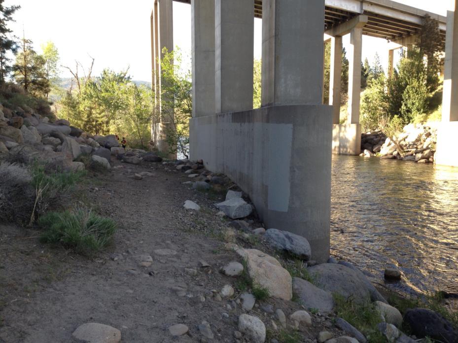 I-80 AT TRUCKEE RIVER NEAR VERDI Scour critical structures River diverting