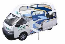 30 Maui Motorhomes, New Zealand & Maui New Zealand Motorhome Hire Inclusions: Travel wallet including map of New Zealand with driving tips and travel informations Customer care 24 hour, 7 days per