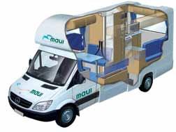 Australia Spirit 4 Motorhome Booking Code 4BM 2 thick comfy double beds Automatics available only with Maui, surcharge applies to guarantee auto (In Australia all are automatic) Ample storage