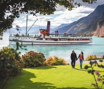 After dinner enjoy a short farm tour then reboard the TSS Earnslaw for a sing along by the piano as you cruise back to Queenstown.