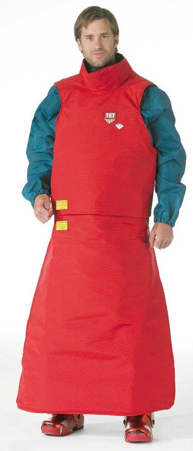 Products for all environments WAISTCOAT WITH APRON A thoughtful combination between Waistcoat and Apron giving superior freedom of movement and comfort, but still offering effective protection for