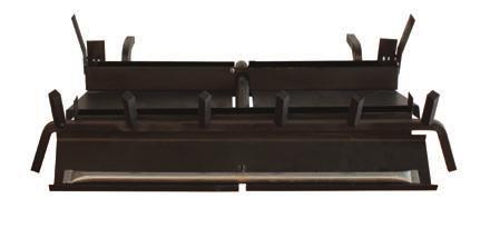 American Hearth Step 2: Choose a Matching Vented Sand Pan Burner Our pan burners are constructed from high-quality tube burners covered in a bed of sand with a sturdy 5/8 wrought iron log support.