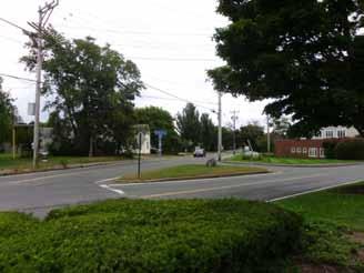 B. Yarmouth Road/Camp Street Observations: Camp Street intersects Yarmouth Road at an acute angle resulting in an awkward intersection geometry.