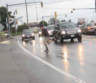 Safety Issue #9. Limited Pedestrian Accommodations Observations: The intersection of Route 28/Yarmouth Road has limited pedestrian facilities.