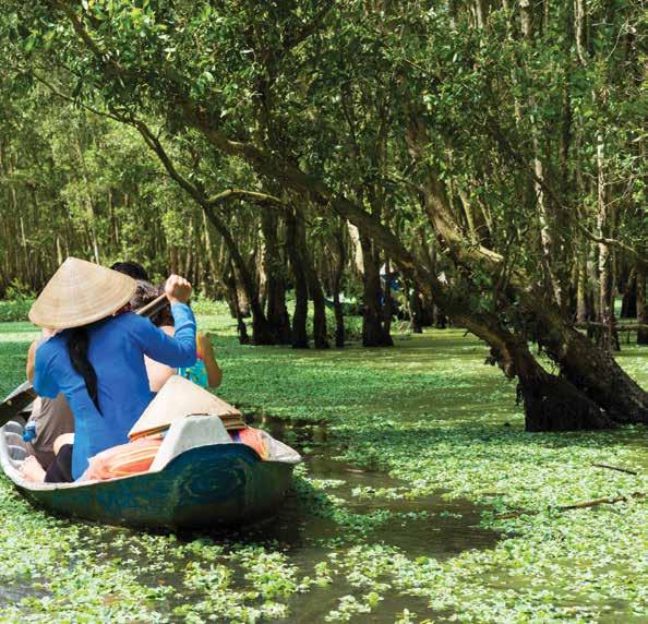 tour taking in the city s most impressive sites and landmarks. DAY 8: MEKONG DELTA Cruise: Mekong Explorer Travel south from Saigon to the Mekong Delta, famously known as the rice bowl of Vietnam.