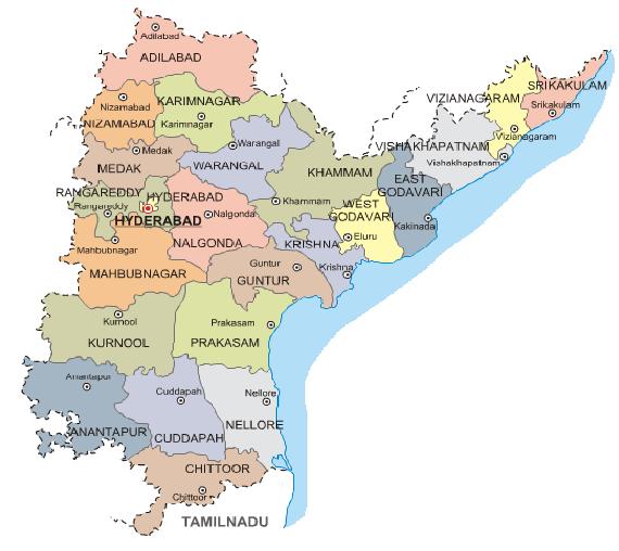 Andhra Pradesh Factfile Visakhapatnam, Vijayawada, Tirupati, Warangal, Guntur, Kakinada, Nellore and Kurnool are some of the key cities in the state.