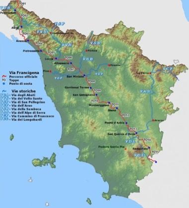 Best practices of Tuscany Region: Public investments on the Francigena 2010-2015: 16 millions invested on the Via Francigena - 8 millions