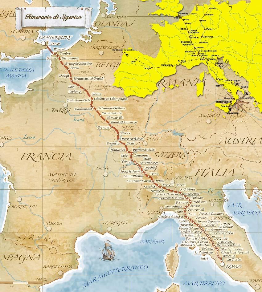 The Via Francigena Millenary pilgrimage route