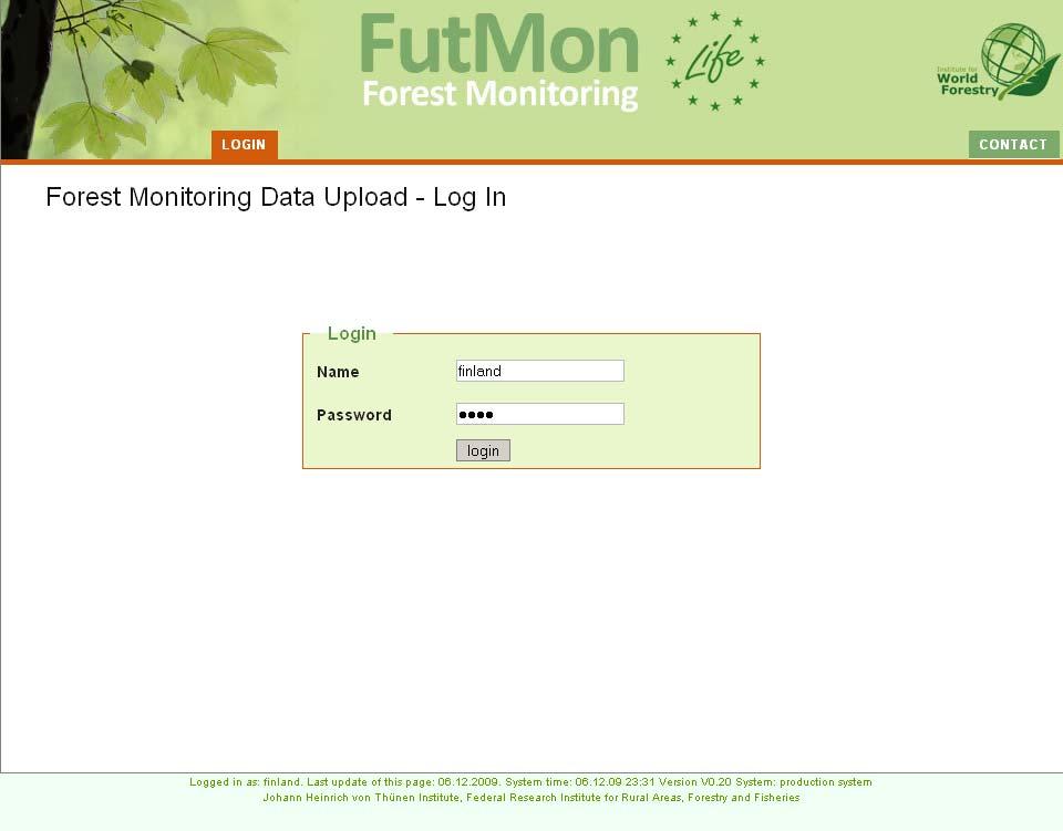 8.1.1 PRILOGA M8 Futmon Data Submission Workshop Tutorial DRAFT The Futmon Data Submission Page will allow you to submit data from Forest surveys to the Futmon data base.