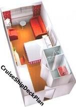 Staterooms number 27 Cabin size 160-180 ft2 / 15-17 m2 Location on decks 8-Flamingo,