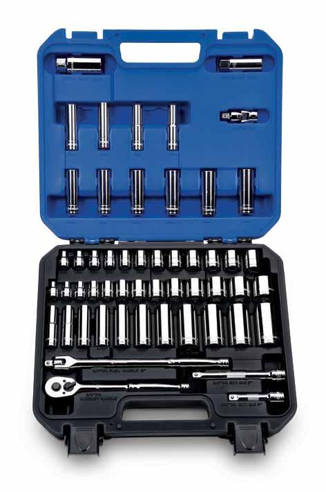 HAND TOOLS & STORAGE 3/8" Drive 6 Point Master Socket Set In rugged New Holland case SN20002A Size SAE New Holland 3/8" 6 Point Master Socket Set SN21008 1/4" SN21010 5/16" SN21012 3/8" SN21014 7/16"