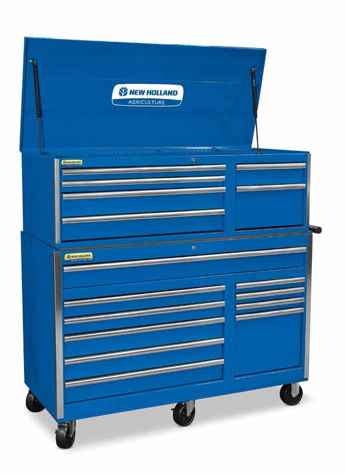 HAND TOOLS & STORAGE Valueline 56" Tool Storage Heavy-duty, double-wall construction for added strength Quadra-level, full-extension ball bearing slides for easy tool access High-gloss, powder-coat,
