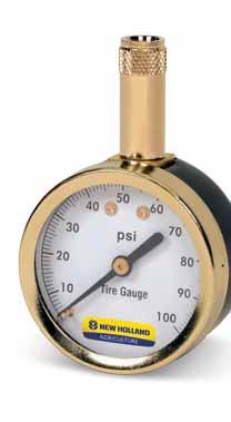 Holland Dial Tire Gauge with 14" Hose, 0-100 psi