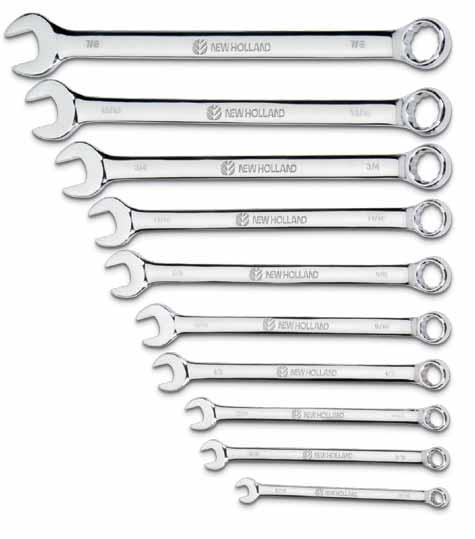 HAND TOOLS & STORAGE Combination Wrench Sets Highly polished and chrome plated for lasting strength, durability and appearance A large variety of wrenches are offered to take care of most