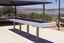 Equestrian Site Furnishings Common recreation site furnishings include picnic tables, fire rings, grills, lantern hangers and in group sites, serving tables.