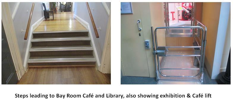 The lift is 80cm x 100cm and has capacity for one wheelchair or one person on the fold down seat.