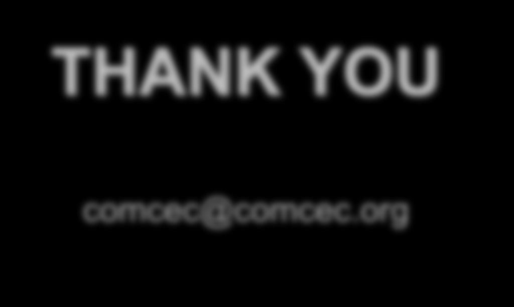 THANK YOU www.comcec.org comcec@comcec.