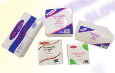 Small wet wipes are mainly used in the fast food industry.