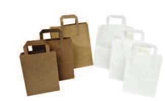 Printed Takeaway Bags Flat and twisted paper tape handle carrier bags