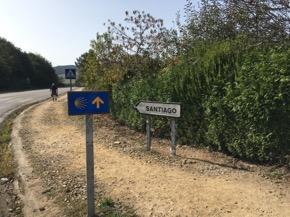 (B, D) Day 8: Monday, May 27th: Arzúa to O Pedrouzo (19.1km). After a good breakfast, we are fueled to start the 1st day of the final 2-day stretch of the Camino.
