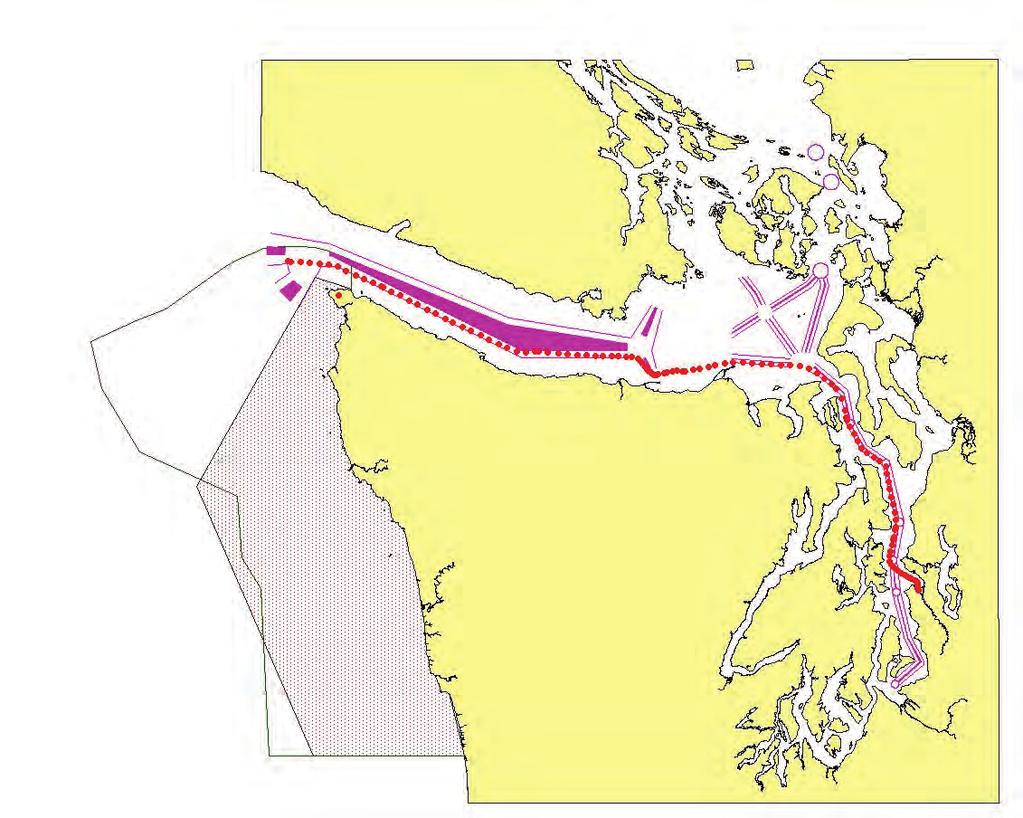 Vessel Approaching Puget Sound Ships Screened, Monitored Inspections/Enforcement STEP 1 Provide 96 Hour Advance Notice of Arrival STEP 2 Risk Based Screening of Vessels prior to