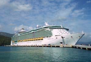 FREEDOM CLASS Freedom of the Seas Liberty of the Seas Independence of the Seas SHIP INFORMATION Length: 1,112 feet Beam: 184 feet Draft: 28 feet Guest Capacity: 3,634 Total Crew: 1,365 Gross Tonnage: