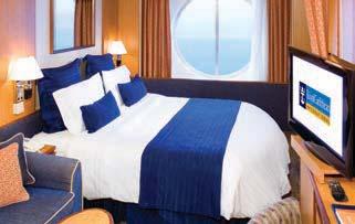 sofa bed and third Pullman bed available Stateroom has an obstructed view Stateroom has four additional Pullman beds available Stateroom opens only on the starboard side All Royal Caribbean