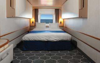 sofa bed and third Pullman bed available Stateroom opens only on the starboard side Stateroom has an obstructed view Stateroom has four additional Pullman beds available Stateroom opens