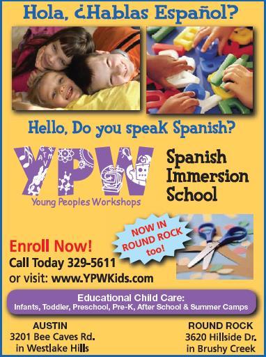 ENROLL NOW! Call 512.329.5611 Or visit: www.ypwkids.