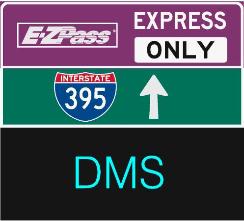 395 Express Lanes Signing Design Initial Signing Development Rules of the Road are same as the 95 Express Lanes.
