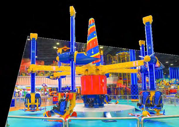 Airborne thrills for Yas Mall visitors: Zamperla rides bring state-of-the-art entertainment to popular new venue New Fun Works look for the Air Race 6.2 and the Sky Tower 15 m.