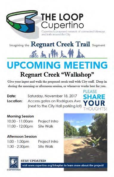 City of Cupertino Regnart Creek Trail Feasibility