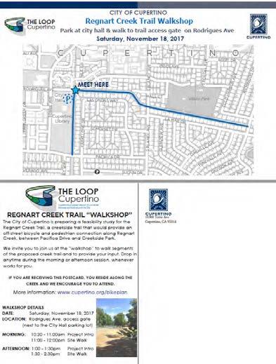 OUTREACH EVENTS Walkshop November 18, 2017 On Saturday November 18, the City held a public tour, or Walkshop with two tour sessions - one in the morning