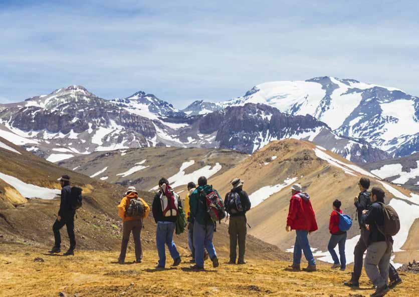 ANDES EXPERIENCE & CHILEAN WINE The Andes Mountains were formed at around 120 million years ago by the continuous movements of two tectonic plates, the South American and Nazca in the Pacific Ocean.