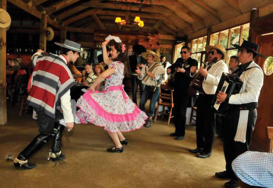 Also, there is a unique performance: the Cueca, Chile s national dance, performed while riding the horses.