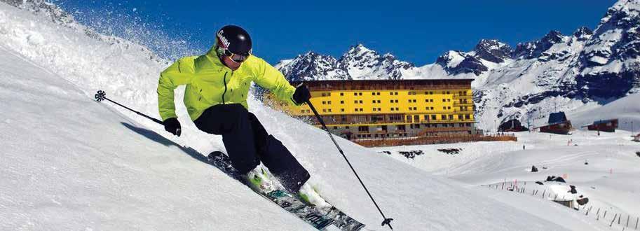 We will continue our visit to the Portillo Ski Resort, which is located in the Andes Mountains at 2.860 meters above sea level and 164 kilometers north from Santiago.