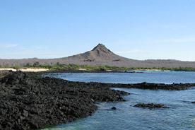 The landing site at the rocky shore is a wonderful place for snorkeling.